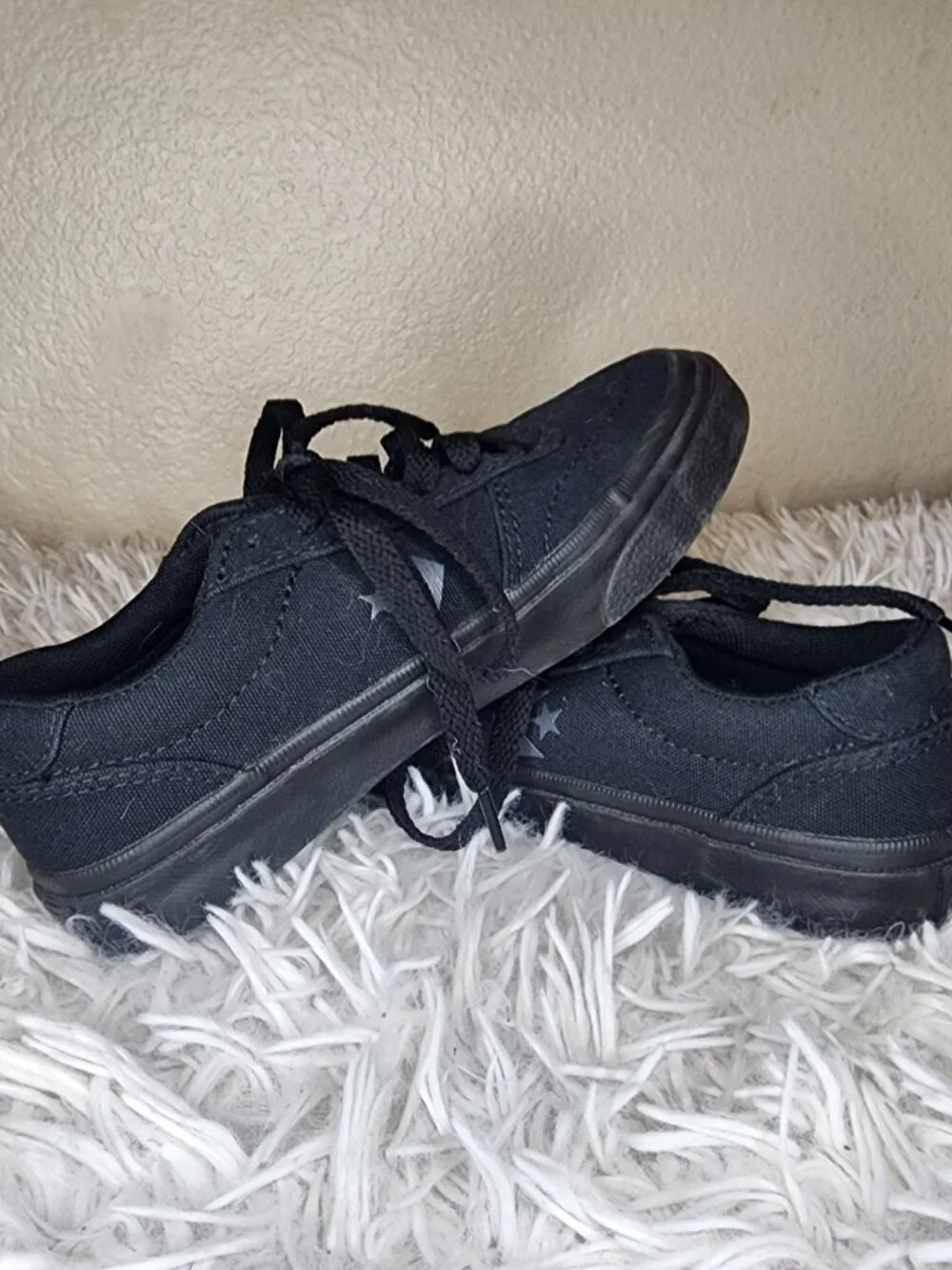 Boys Converse Boulevard Ox in Monochrome Black